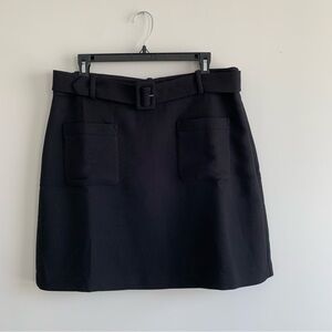 NWOT Loft Belted Patch Pocket Skirt